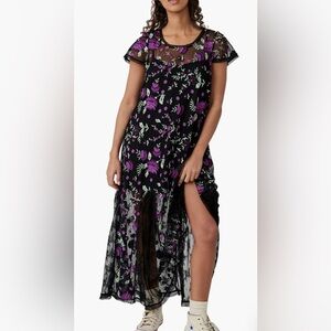 Free People Sky Bright Midi Dress XS NWT